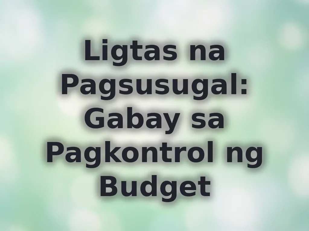 Ligtas na pagsusugal